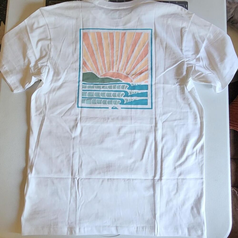 Quiksilver Men's White T-shirt